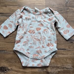 Kate Quinn Deer Long Sleeve Bodysuit 6-12